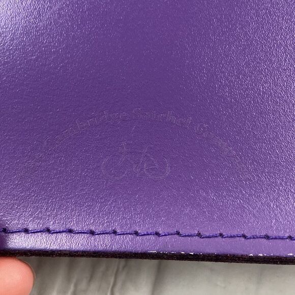 The Cambridge Satchel Company Purple Leather Satchel Bag - Picture 4 of 12